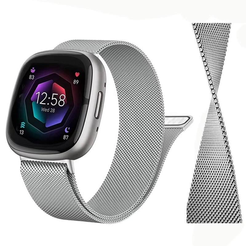 Milanese Loop Magnetic - Cinturino ad anello milanese per Fitbit