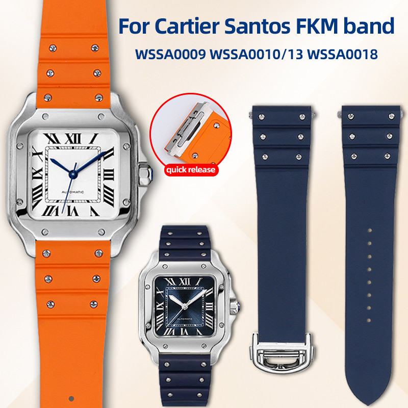 Cinturino in Fluororubber Prem - Cartier Watch Santos recensione e prezzo