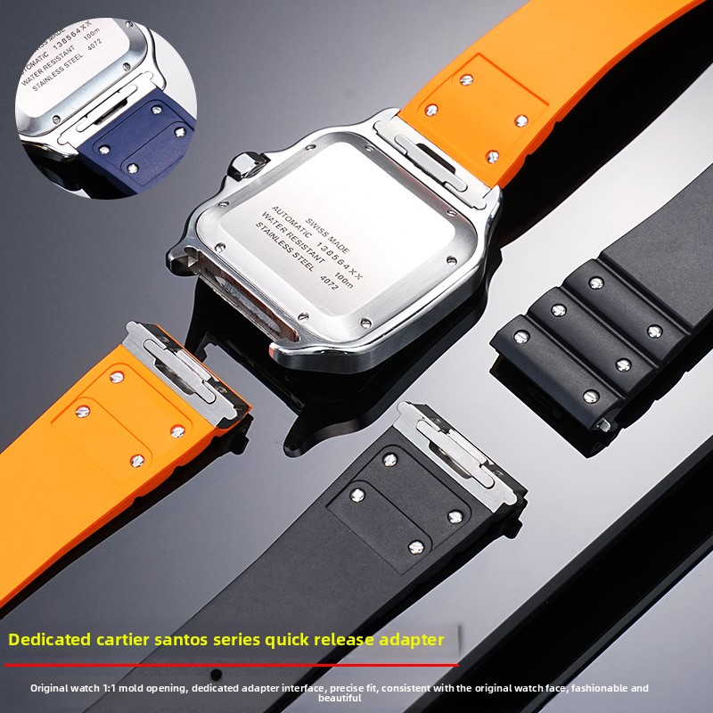 Cinturino in Fluororubber Prem - Cartier Watch Santos recensione e prezzo