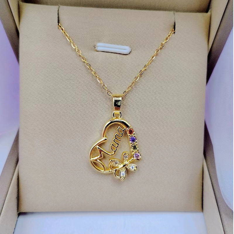 Collana con ciondolo lettera m - Butterfly Clasp Deployant recensione e prezzo