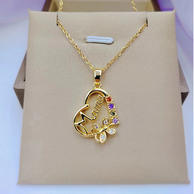 Collana con ciondolo lettera m - Butterfly Clasp Deployant recensione e prezzo