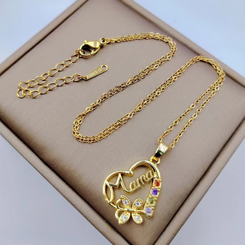Collana con ciondolo lettera m - Butterfly Clasp Deployant recensione e prezzo
