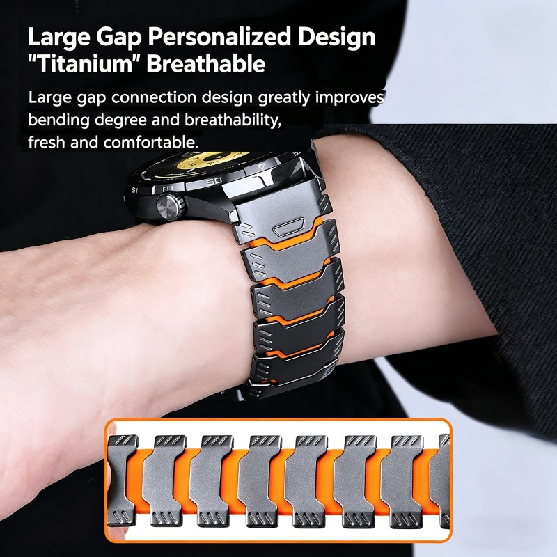 Cinturino in Gomma e Titanio d - Silicone Watch Band 22Mm recensione e prezzo